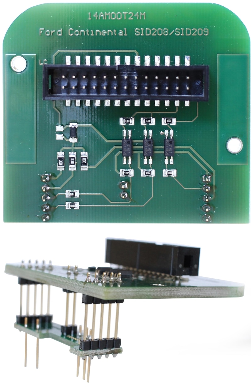Adapter for Continental SID208-SID209 ECU (Infineon Tricore) - 14AM00T24M